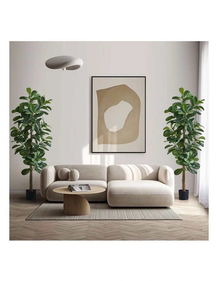 Livsip 2x Artificial Fiddle Leaf Fig Tree Lifelike Faux Plants 180cm image 5