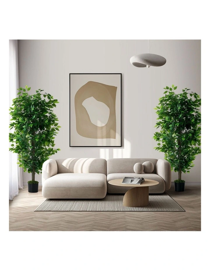 Livsip 2 Pack Artificial Ficus Tree 150cm Potted Faux Plant image 5