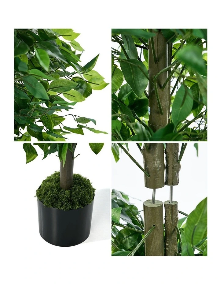 Livsip 2 Pack Artificial Ficus Tree 150cm Potted Faux Plant image 6