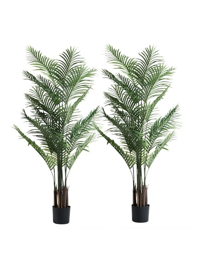 Livsip 2 Pack Artificial Palm Tree Faux Potted Plants 180cm image 1