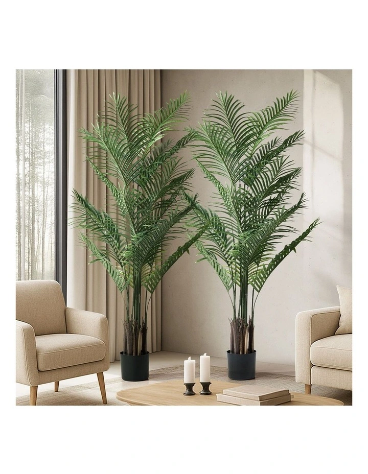 Livsip 2 Pack Artificial Palm Tree Faux Potted Plants 180cm image 4