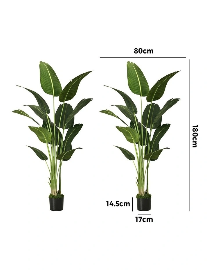 Livsip 2 Pack Artificial Bird of Paradise Plant 180cm image 3