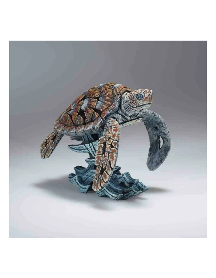 Edge Sculpture - Miniature Sea Turtle - Stone Resin - Garden & Home Decor, 12cm H image 5
