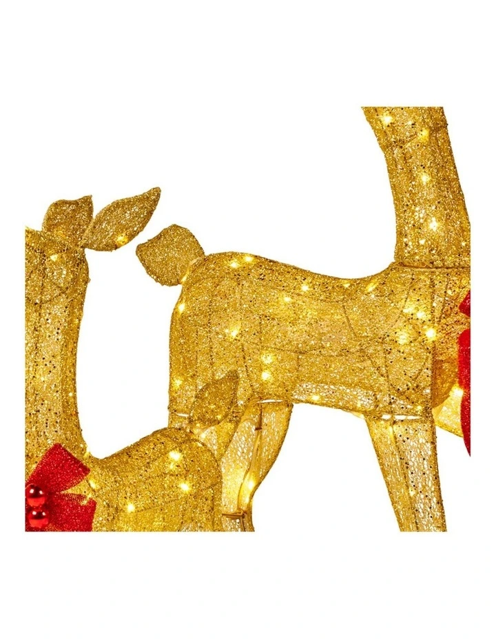 Christabelle 3 Reindeer Family Christmas Light Up Display 1.25m Animated Outdoor Indoor Decoration image 7