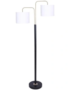Sarantino Black Metal Task Floor Lamp