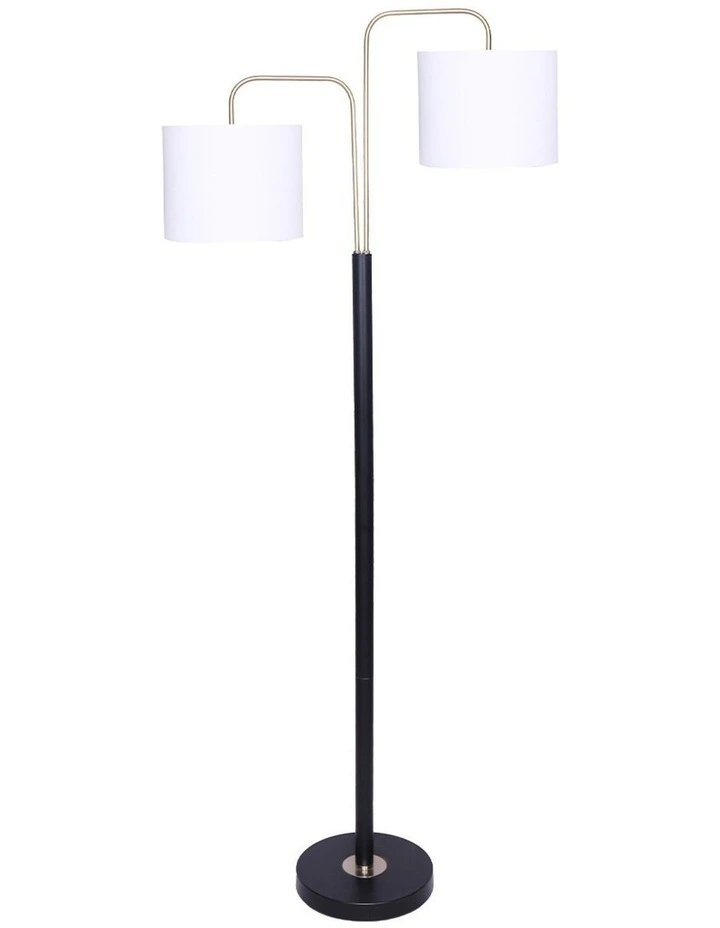 Sarantino Black Metal Task Floor Lamp image 1