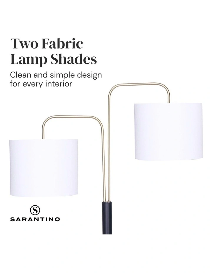 Sarantino Black Metal Task Floor Lamp image 5