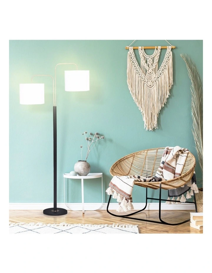 Sarantino Black Metal Task Floor Lamp image 7
