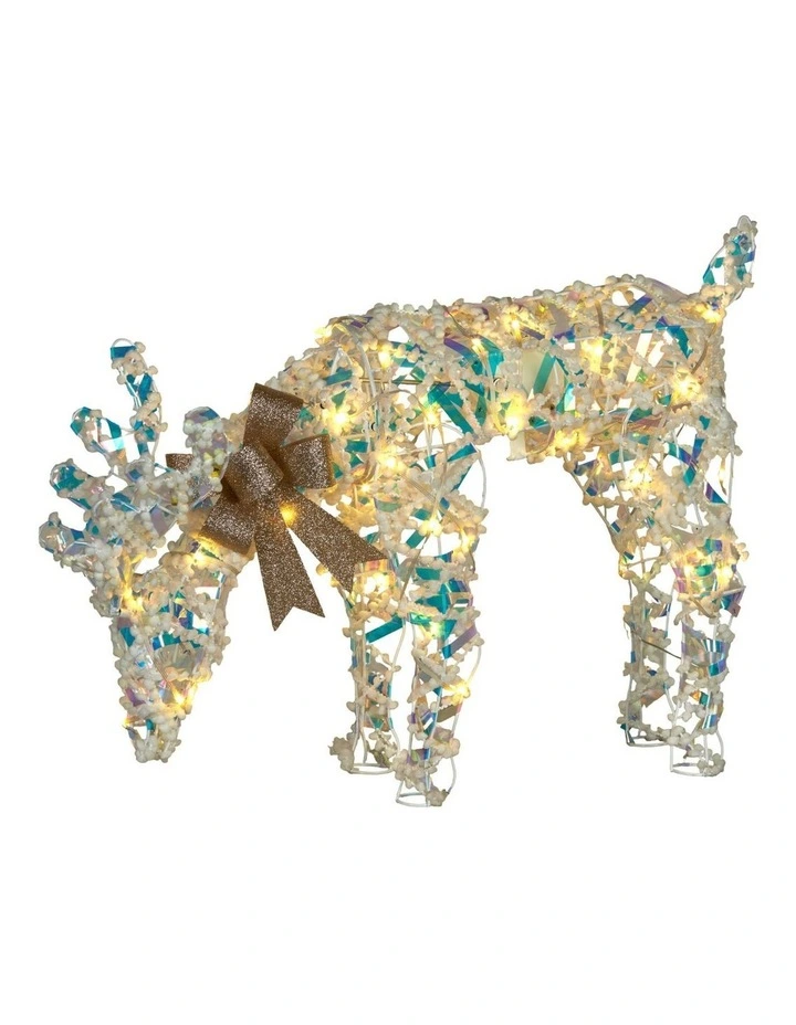 Christabelle 66cm Grazing Reindeer Christmas Light Up Display Animated LED Outdoor Indoor Xmas image 1
