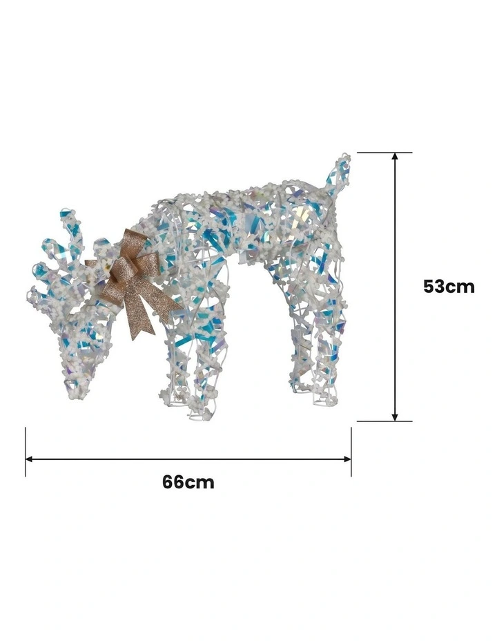 Christabelle 66cm Grazing Reindeer Christmas Light Up Display Animated LED Outdoor Indoor Xmas image 3