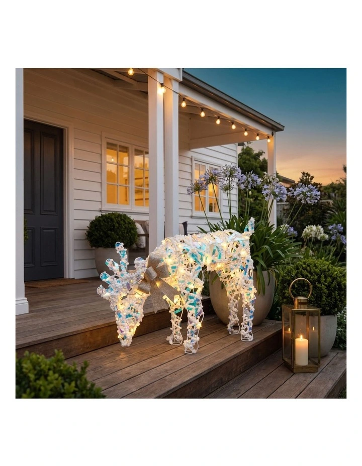 Christabelle 66cm Grazing Reindeer Christmas Light Up Display Animated LED Outdoor Indoor Xmas image 6