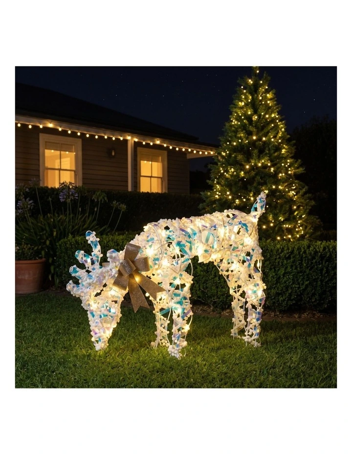 Christabelle 66cm Grazing Reindeer Christmas Light Up Display Animated LED Outdoor Indoor Xmas image 7