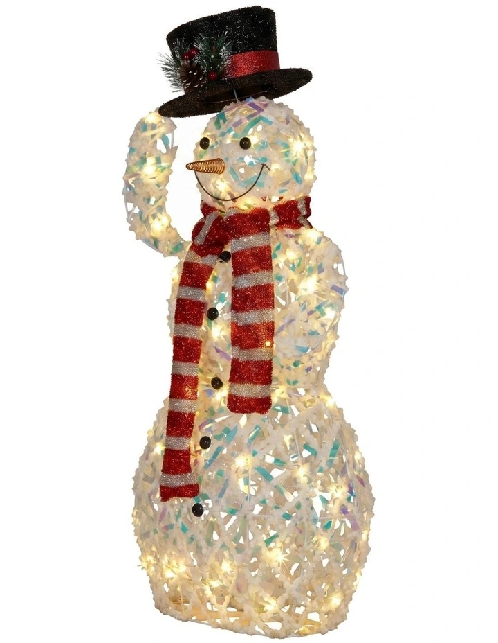Christabelle 92cm Snowman Christmas Light Up Display Animated LED Outdoor Indoor Yard Lawn Statue image 2