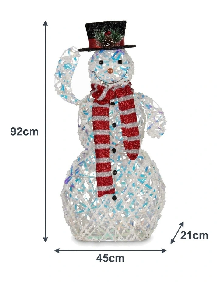 Christabelle 92cm Snowman Christmas Light Up Display Animated LED Outdoor Indoor Yard Lawn Statue image 3