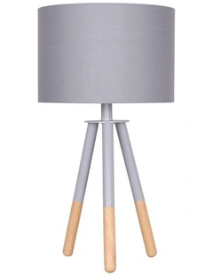Sarantino Tripod Desk Lamp in Metal & Wood Nordic Minimalist Light
