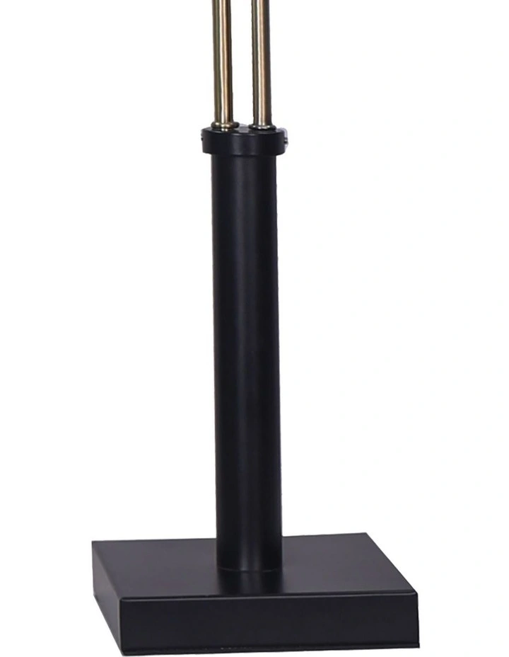 Sarantino LED Metal Table Lamp with 2 Lights Brushed Gold Black Finish image 4