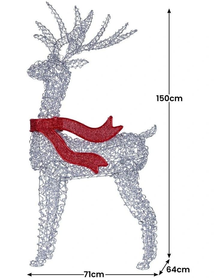 Christabelle 1.5m Christmas Reindeer Outdoor Indoor Display Decoration LED image 4