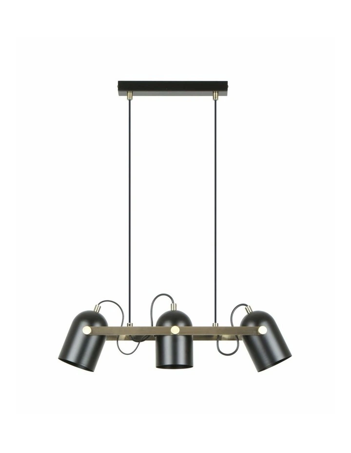 Tazza Interior Ellipse Shade with Antique Brass Hardware Pendant Light image 1
