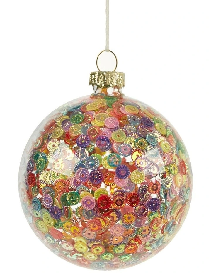 Sherwood Christmas Confetti Sequin Bauble (6 Pack) image 3