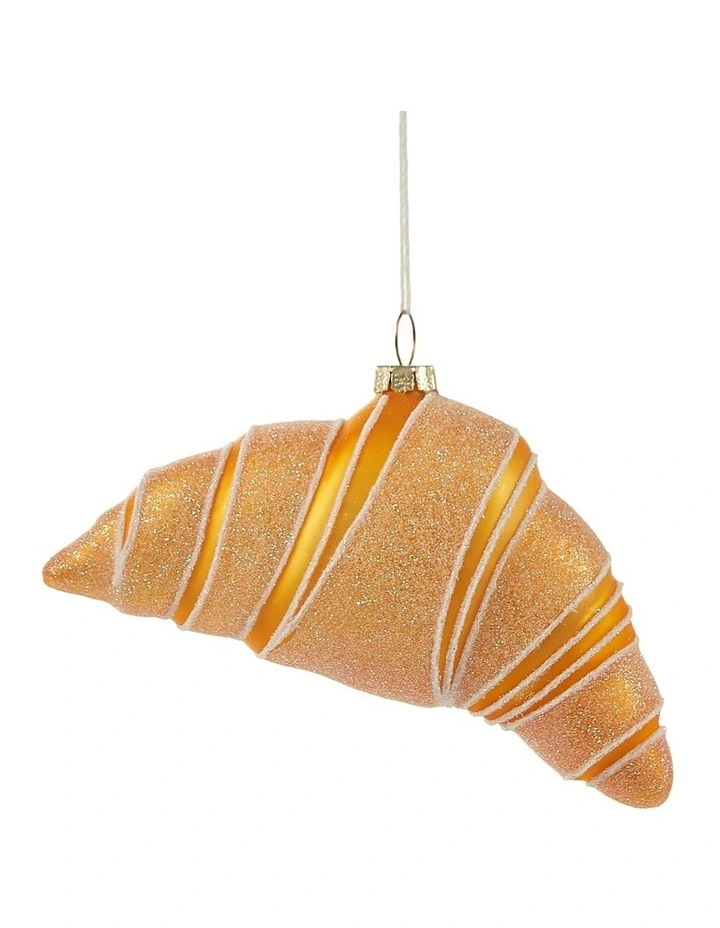Sherwood Christmas Donuts and Croissants Christmas Ornaments (6 Pack) Gold image 4