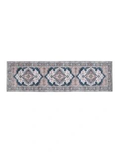 Artiss 80x300cm Washable Runner Rug Ultra-Thin Pet Friendly Bohemian Medallion Floor Carpet