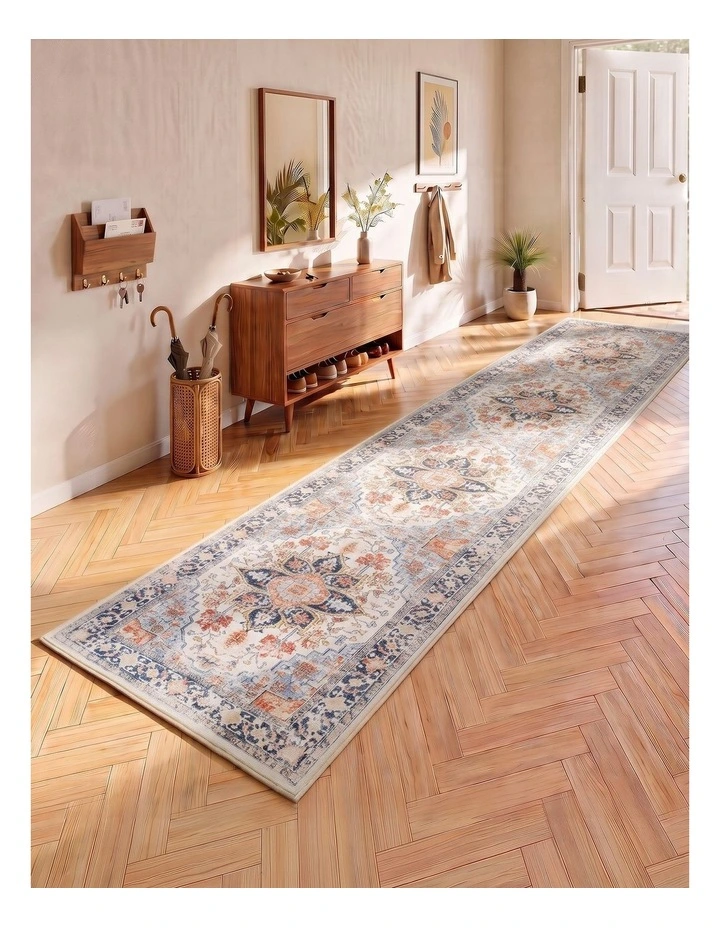 Artiss 60x300cm Runner Rug Living Room Foldable Water-Repellent Non-Shedding Carpet Floor image 2