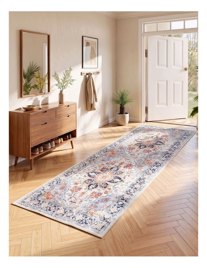 Artiss 80x180cm Runner Rug Living Room Foldable Water-Repellent Non-Shedding Carpet Floor image 2