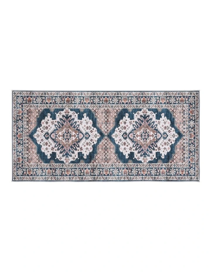 60x120cm Washable Runner Rug Ultra-Thin Pet Friendly Bohemian Medallion Floor Carpet image 1