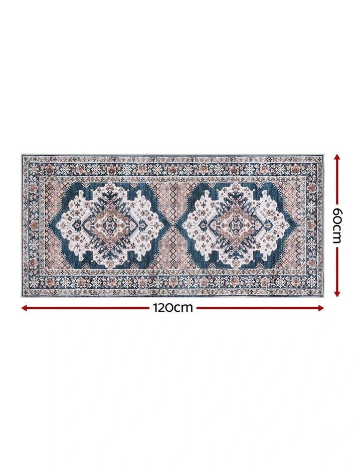 60x120cm Washable Runner Rug Ultra-Thin Pet Friendly Bohemian Medallion Floor Carpet image 3
