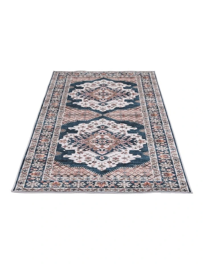 60x120cm Washable Runner Rug Ultra-Thin Pet Friendly Bohemian Medallion Floor Carpet image 4