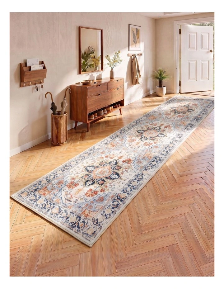 Artiss 80x300cm Runner Rug Living Room Foldable Water-Repellent Non-Shedding Carpet Floor image 2