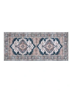 Artiss 80x180cm Washable Runner Rug Ultra-Thin Pet Friendly Bohemian Medallion Floor Carpet