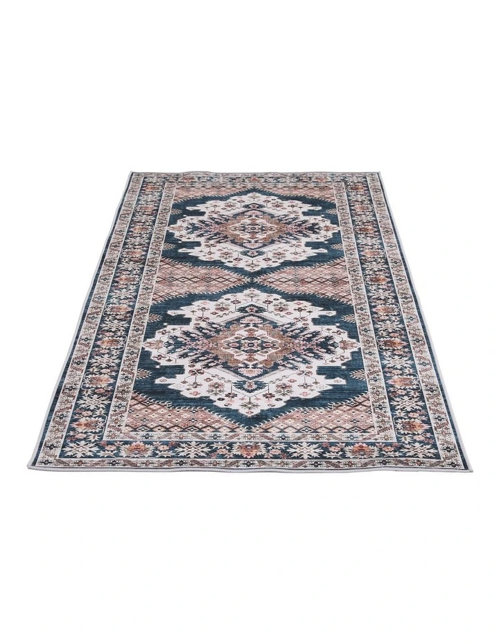Artiss 80x180cm Washable Runner Rug Ultra-Thin Pet Friendly Bohemian Medallion Floor Carpet image 4