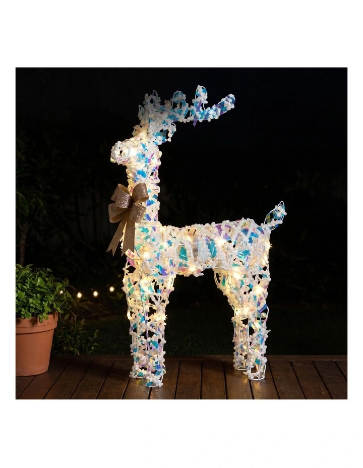 Christabelle 76cm Animated Standing Reindeer Christmas Light Up Display LED Outdoor Indoor Xmas image 3