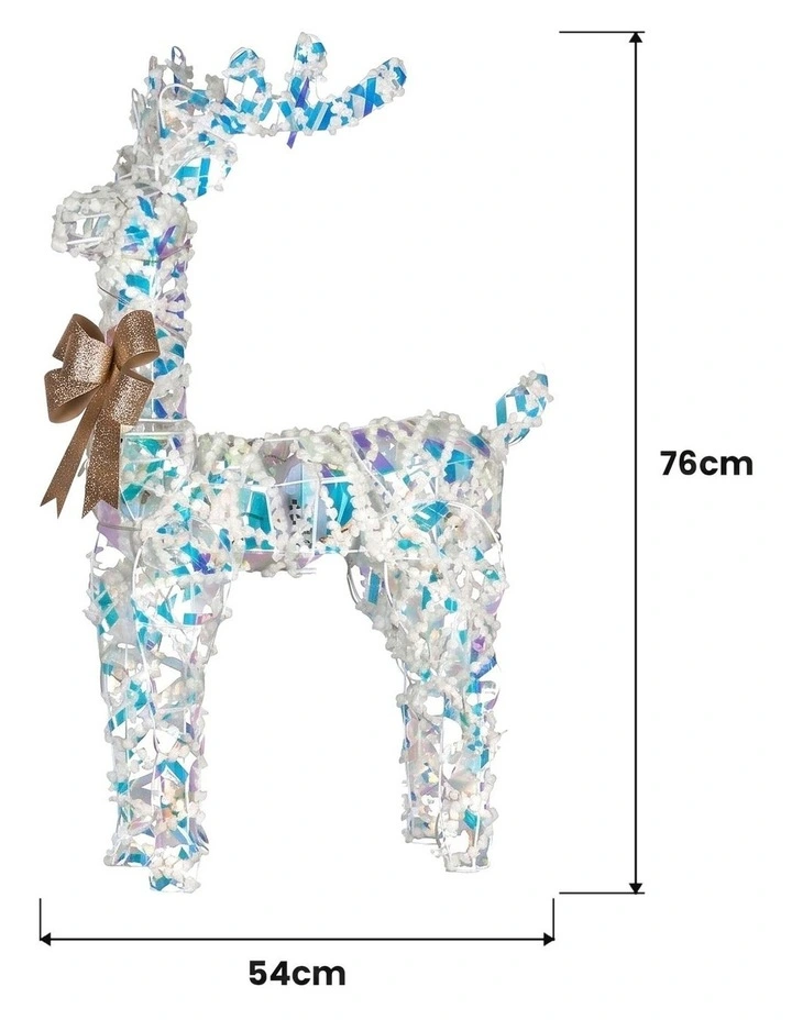 Christabelle 76cm Animated Standing Reindeer Christmas Light Up Display LED Outdoor Indoor Xmas image 4