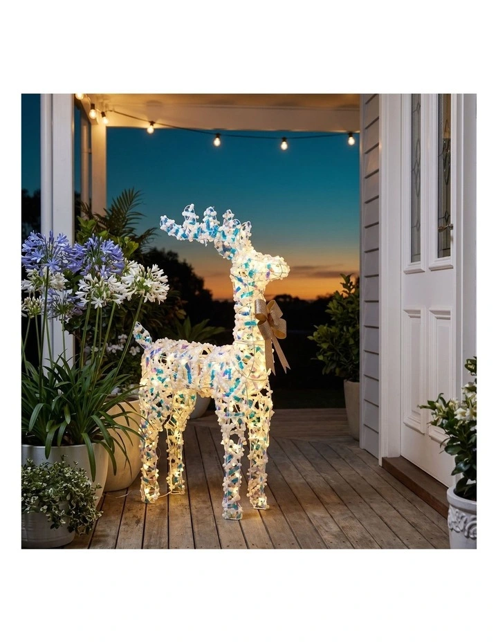 Christabelle 76cm Animated Standing Reindeer Christmas Light Up Display LED Outdoor Indoor Xmas image 6
