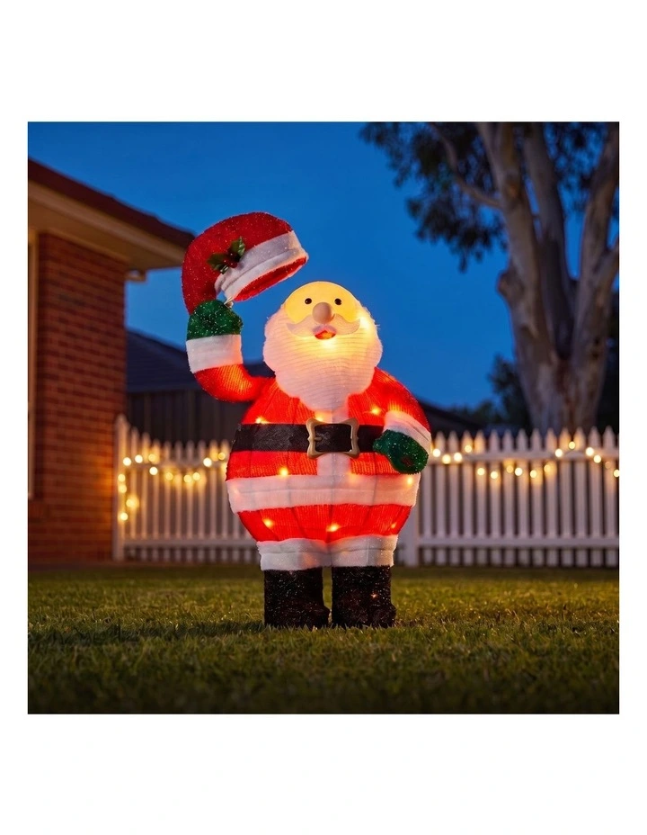 Christabelle 56cm Santa Christmas Light Up Display Animated LED Outdoor Indoor Xmas Decor image 2