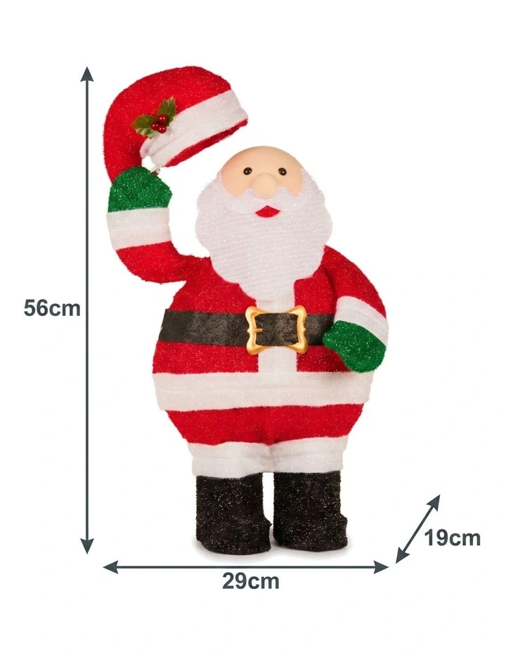 Christabelle 56cm Santa Christmas Light Up Display Animated LED Outdoor Indoor Xmas Decor image 4