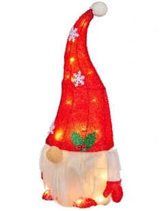 Christabelle Christmas Gnome Display with Lights - 51cm