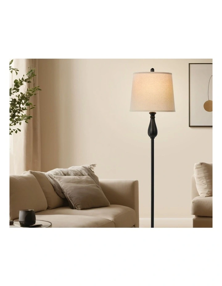 Oikiture Metal Floor lamps Freestanding Reading Lamp Vintage Decorative image 5
