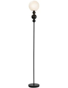 Oikiture Floor Lamp Standing Lamp Globe  Shade Black Metal