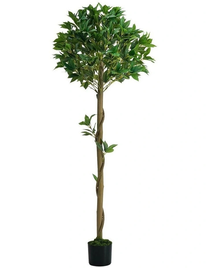 Livsip 150cm Artificial Bay Tree Realistic Potted Laurel Ball Topiary Faux Plant image 1