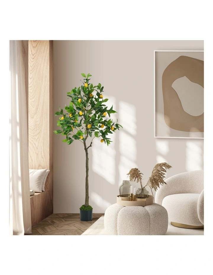 Livsip 150cm Artificial Lemon Tree Realistic Potted Faux Plant image 5