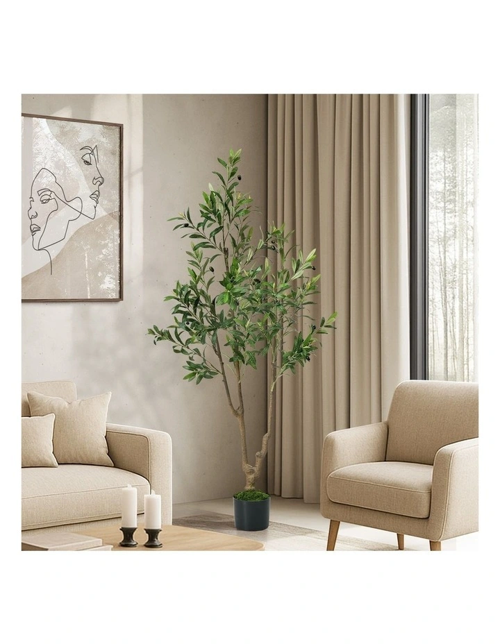 Livsip 150cm Artificial Olive Tree Realistic Potted Faux Plant image 4