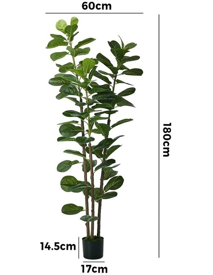 Livsip 180cm Artificial Fiddle Leaf Fig Tree Tall Potted Faux Plant image 3