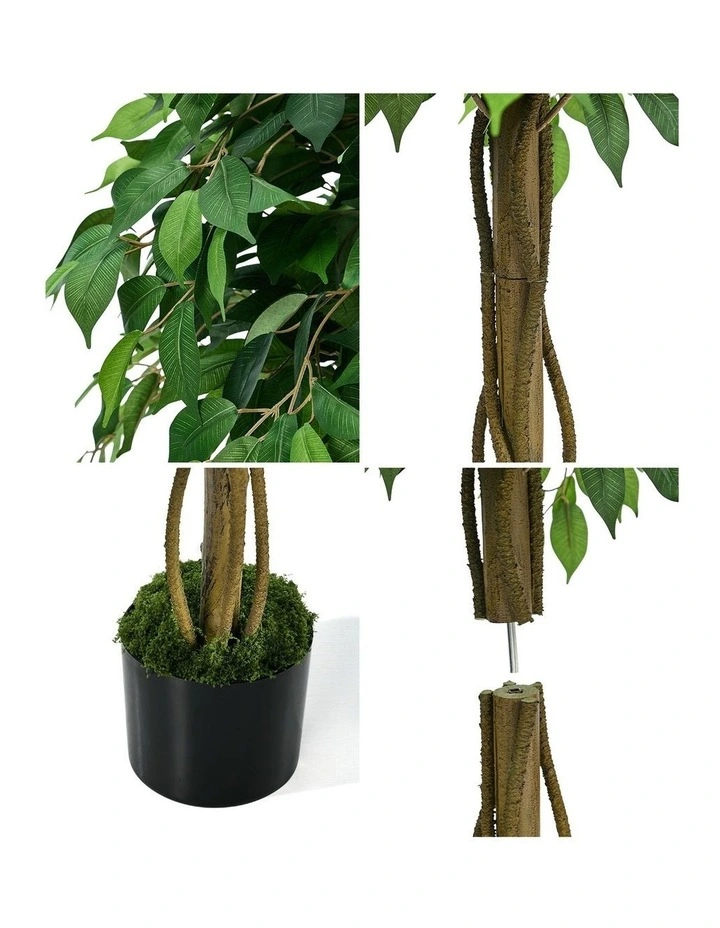 Livsip 180cm Artificial Ficus Tree Realistic Potted Faux Plant image 6