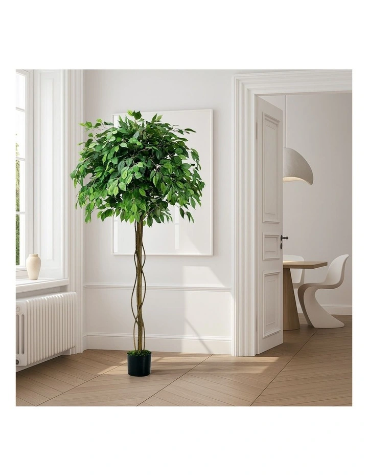 Livsip 180cm Artificial Ficus Tree Realistic Potted Faux Plant image 7