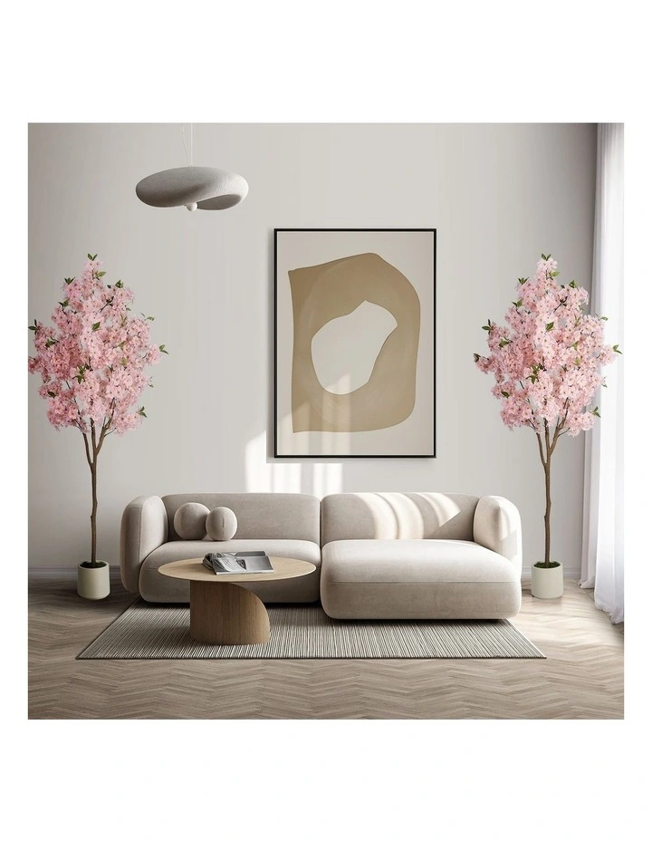 Livsip 2 Pack Artificial Cherry Blossom Tree 180cm Lifelike Potted Faux Plants image 5