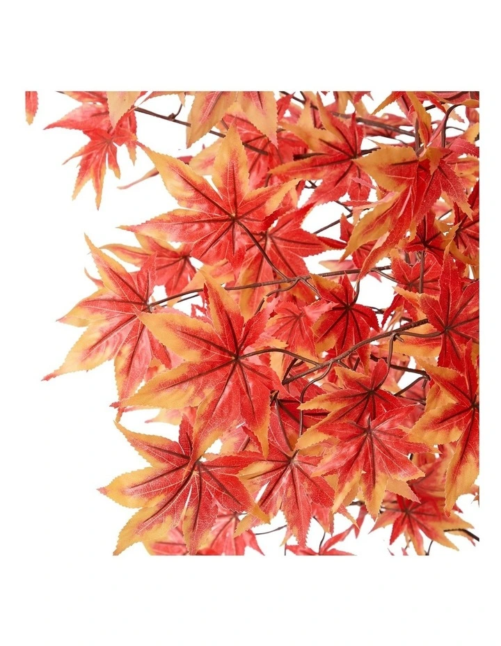 Livsip 2 Pack Artificial Red Maple Tree 180cm Potted Faux Plant image 2