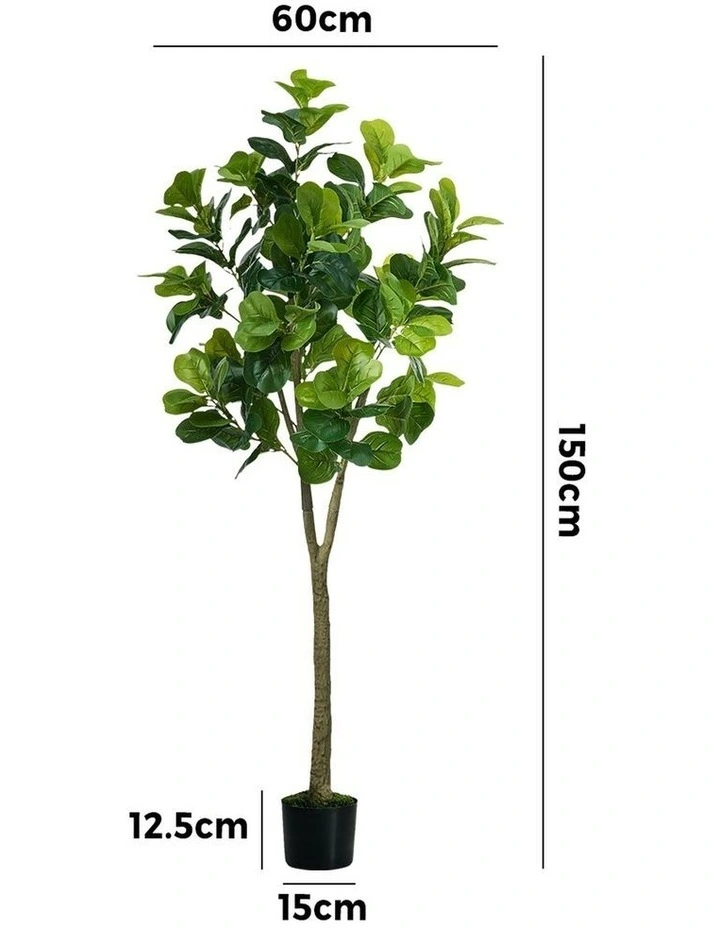 Livsip 150cm Artificial Fiddle Leaf Fig Tree Potted Faux Plant image 3